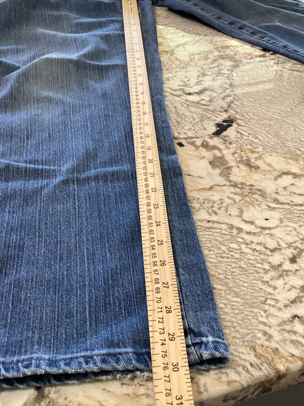 Lee Relaxed Straight Jeans Size 8M Blue Denim High Rise 3051849 - Picture 6 of 12